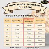 Pops Corn® Gourmet Caramel Popcorn - Bulk 5 Gallon Bag (Serves 20) - Freshly Popped, Gooey Caramel Made with Real Butter - Perfect for Parties