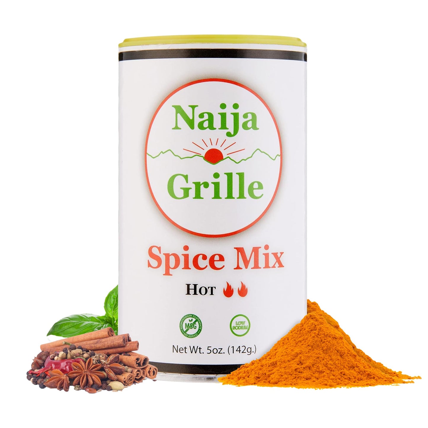 Naija Grille Seasoning - Hot - All Purpose Spice Mix for Chicken, Beef, Fish, Vegetables, and More - Elevate Flavor with Seasoning for Cooking