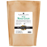 The Republic of Tea Decaf Mango Ceylon Black Full-Leaf Loose Tea 1 lb Bulk Bag | Steeps 200 Cups