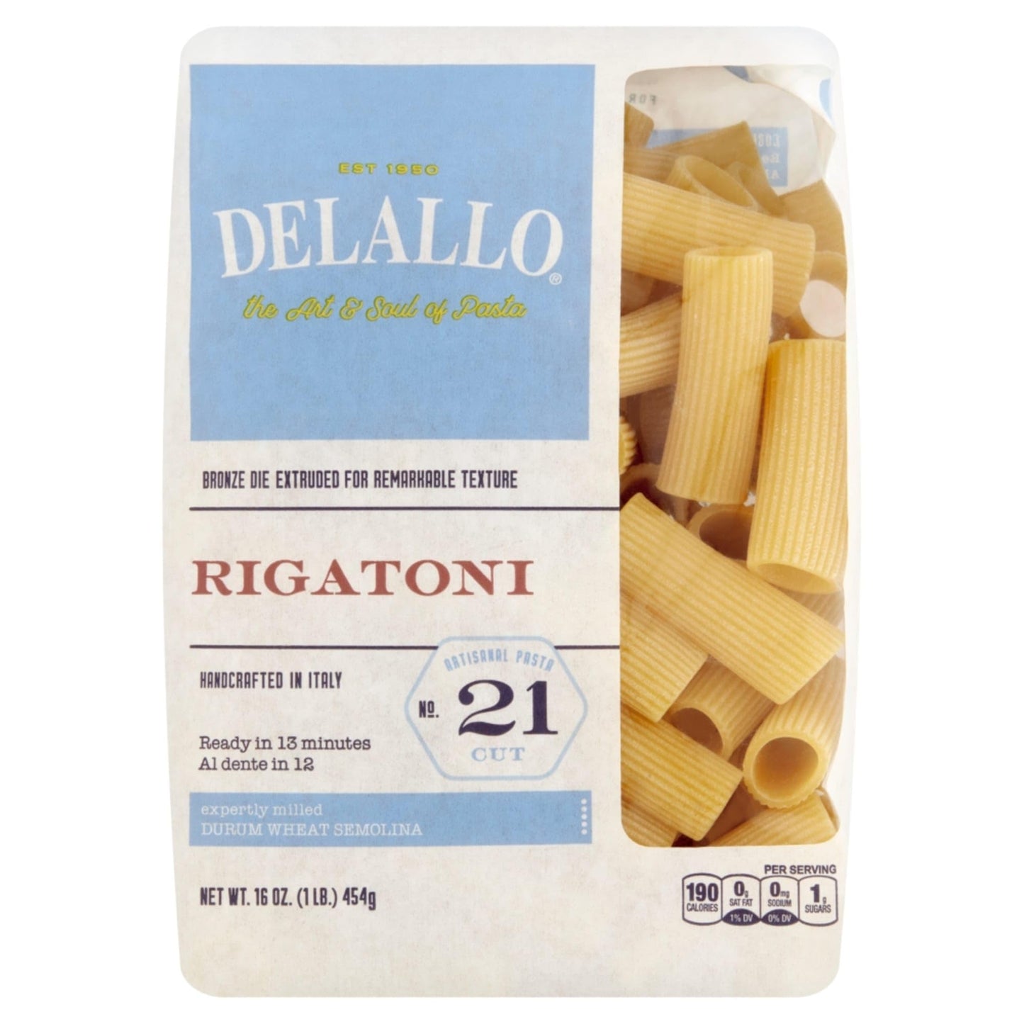 Delallo, Rigatoni, 16 Ounce