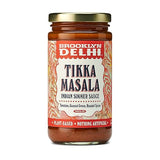 Brooklyn Delhi Tikka Masala - Indian Simmer Sauce - Tangy Tomatoes, Luscious Coconut Cream, Roasted Spices - 12oz - Mild Enough for a kid, Flavorful