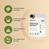 NatureBell Allulose Sweetener, 5 Lbs | Keto & Vegan-Friendly, White Sugar Substitute | 0 Calorie, 0 Sugar, 0 Net Carb, Non-Glycemic, Browns Like Table Sugar | Bulk Supply for Baking & Beverages