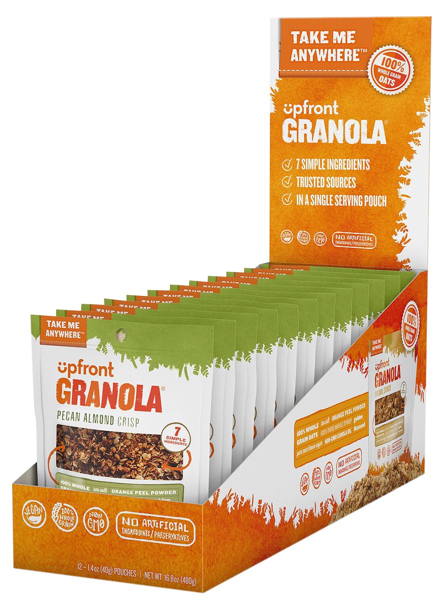 Upfront Granola Foods Pecan Almond Crisp, 12 Count