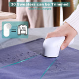 Fabric Shaver Rechargeable, Lint Remover with 3 Blades, Portable Sweater Shaver Lints Fuzzs Pills Pilling Remover for Clothes, Furniture, Couch