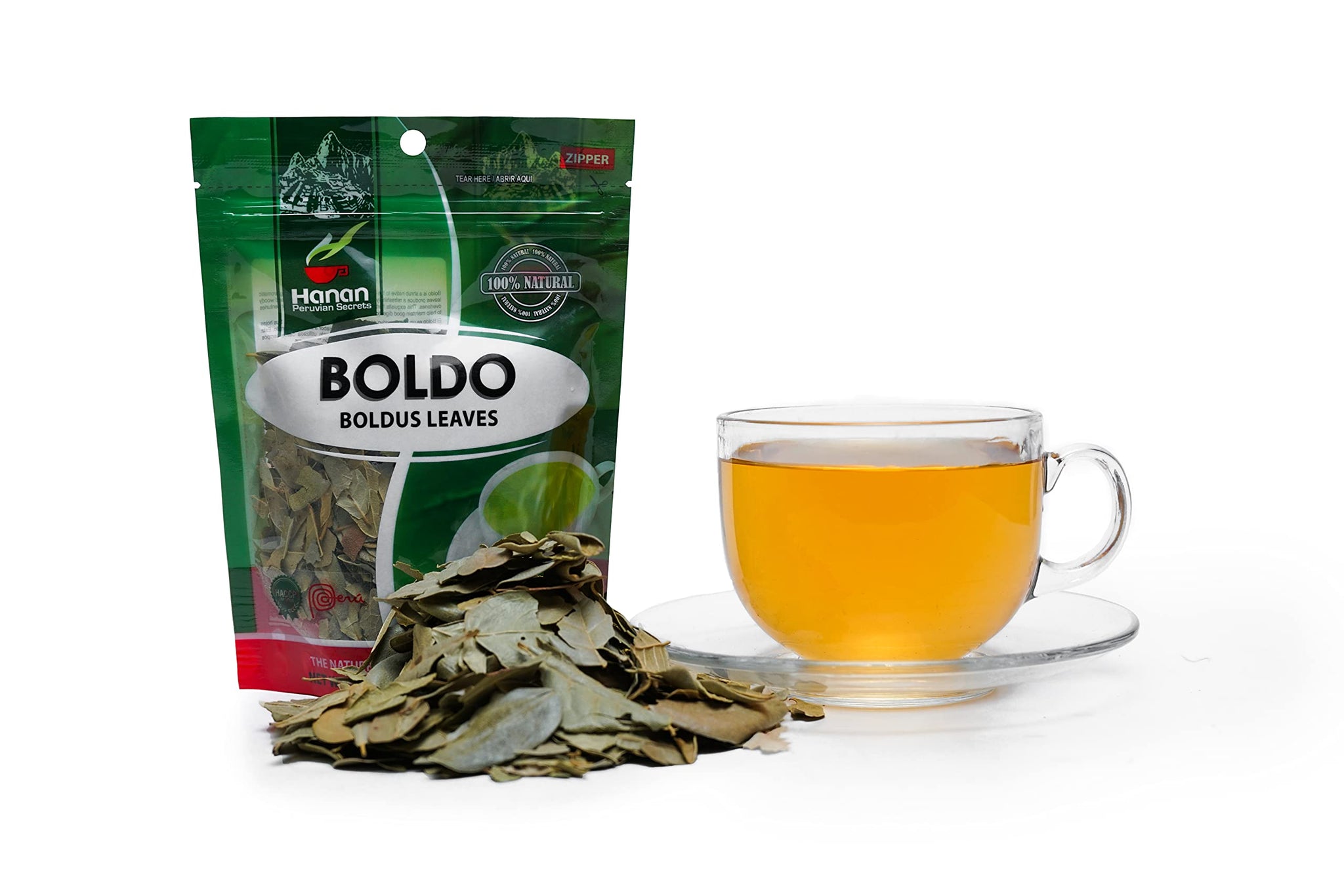 Hanan Peruvian Secrets Boldo Herbal Tea | 100% Natural Boldus | 1.06oz / 30g | Natural Detox and Diuretic Aid|Promotes Good Digestion (Single Pack)