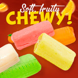 FRUIT CHEWS Candy 2 lb - Individually Wrapped (136 Pieces), Bulk Bag, 5 Assorted Flavors, Soft & Fruity, Gluten & Peanut Free