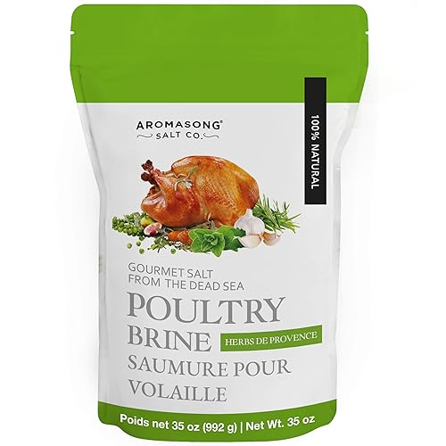 Aromasong Turkey Brine - 100% Natural - 2 LB - For Wet & Dry Brining. (Herbs De Provence seasoning) for Whole, Smoked, Oven-Roasted or Fried Turkey