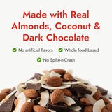 Happy Wholesome Almond Coconut Chocolate Protein Balls, 10 Count, 7.05oz Bag, 8g Protein per Serving, Individually Wrapped, Gluten Free Snack