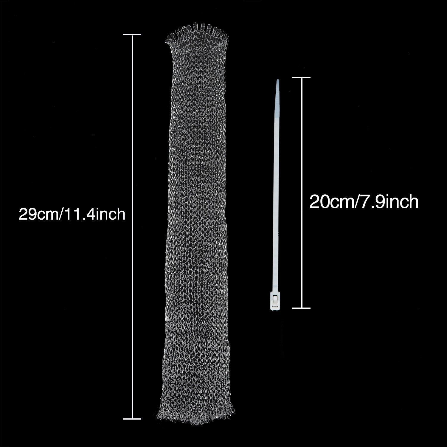 Shappy 20 Pieces Lint Traps Washing Machine Drain Hose Filter Stainless Steel Snare Laundry Mesh Washing Machine Lint Trap Catcher with 20 Pcs Pieces