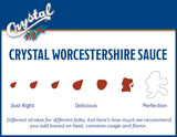 Crystal Louisiana's Worcestershire Sauce, 10 Ounce, Tangy Seasoning for Snack Mix, Marinades, A Little Kick, A Lotta Flavor