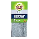 Scotch-Brite 3-in-1 Microfiber Kitchen Cloth, Streak-Free Cleaning, Pack of 12