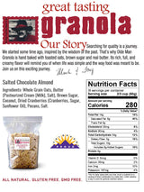Olde Man Granola Gluten Free Granola - Non-GMO Healthy Granola Cereal - Soft Whole Grain Oats, Butter, Brown Sugar - Handmade in Colorado (Cranberry