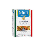 De Cecco Pasta, Tricolor Fusilli No.34, 12 OZ (Pack of 12) - Made in Italy High in Protein & Iron, Bronze die