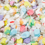 SALT WATER TAFFY 8 oz - 10 Assorted Flavors, Individually Wrapped, Bulk Old Fashion Candy in Resealable Bag, Gluten Free, Kosher Dairy