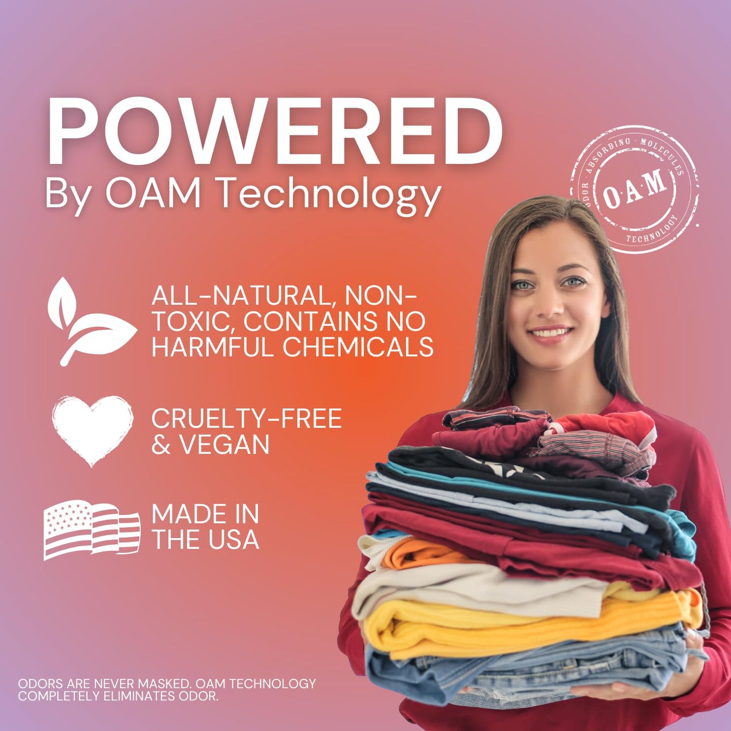 The Stink Solution Laundry Booster Deodorizer For Strong Odor to Get The Sweat Smell Out of Clothes, Bedding, Towels, and All Fabrics - Bamboo Teak