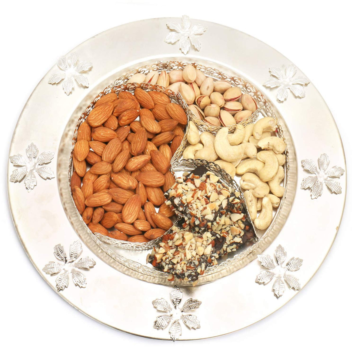 Ghasitaram Gifts Dry Fruit - Om Almonds, Pistachios, Cashews,brittles