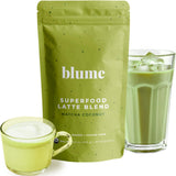 Blume Superfoods Latte - Matcha Powder with Coconut, Natural Caffeine, L-Theanine, All Day Energy & Focus, Sugar-Free, Moringa, Vegan, Organic Matcha