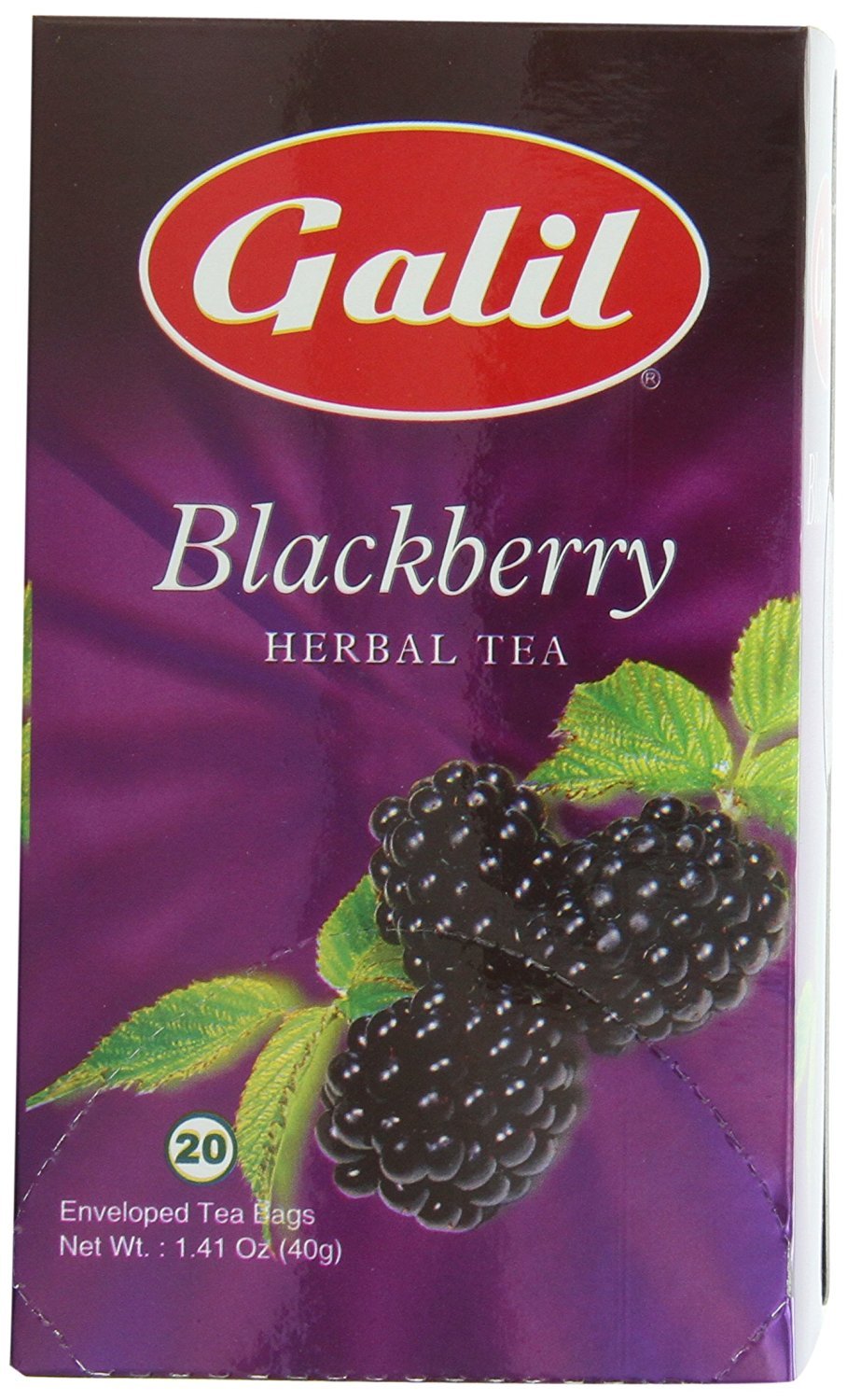 BlackBerry Herbal Tea | 1.41 oz | Galil Pack of 1