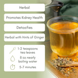 Organic Kidney Cleanse Herbal Tea - 2oz Bag (Approx. 30 Servings) | Full Leaf Tea Co.