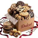 Dulcet Gourmet Cookie & Brownie Gift Basket - Freshly-Baked Bakery Gift Box with Gourmet Treats Assortment - Delicious Baked Treats for Gifting, Movie