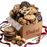 Dulcet Gourmet Cookie & Brownie Gift Basket - Freshly-Baked Bakery Gift Box with Gourmet Treats Assortment - Delicious Baked Treats for Gifting, Movie