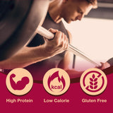 ProtiDIET Chocolate and Caramel Crispy Bites - Gluten free, Low Sugar, High Protein Healthy Snacks with Collagen for Adults to Support a Busy