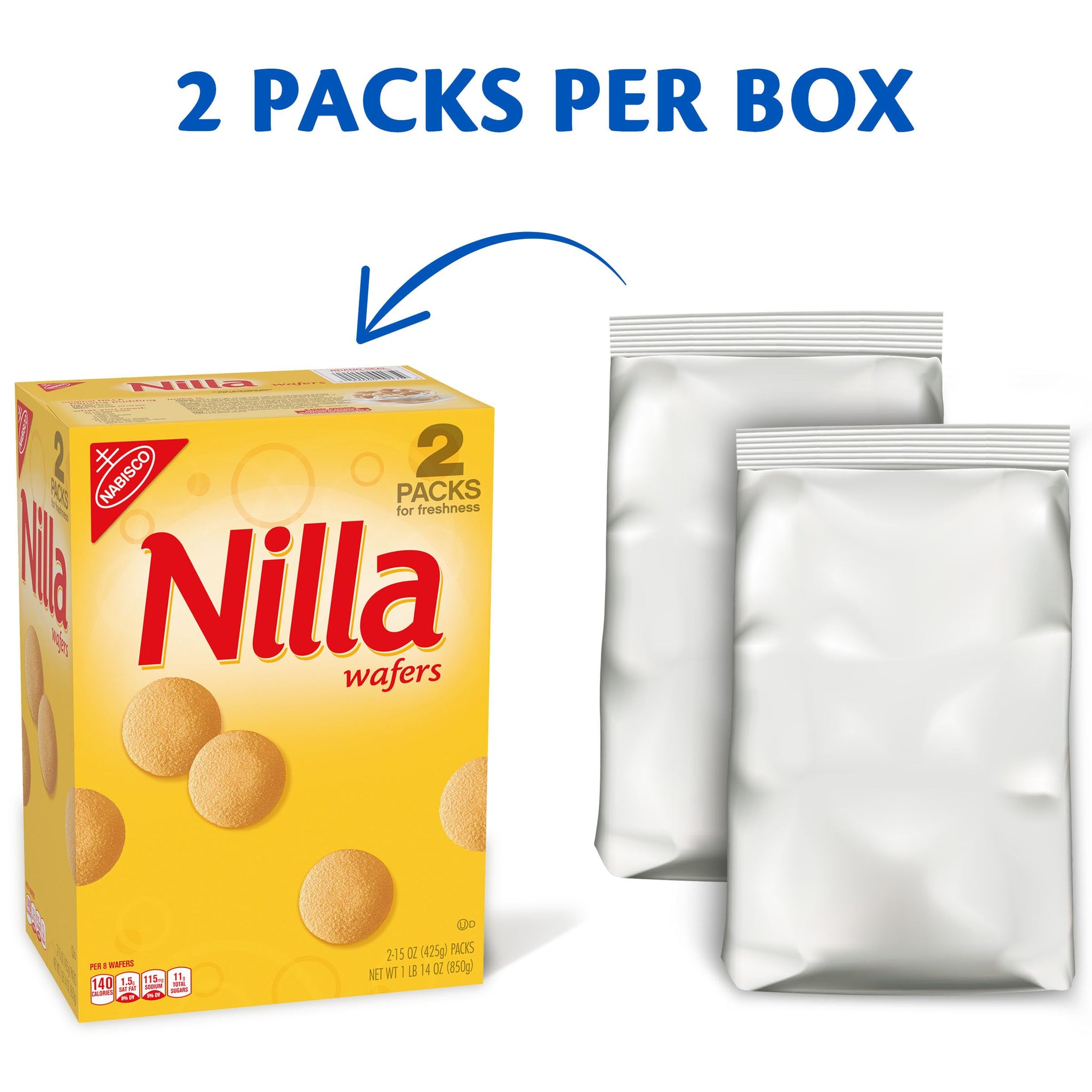 Nabisco Nilla Wafers, 850 gm