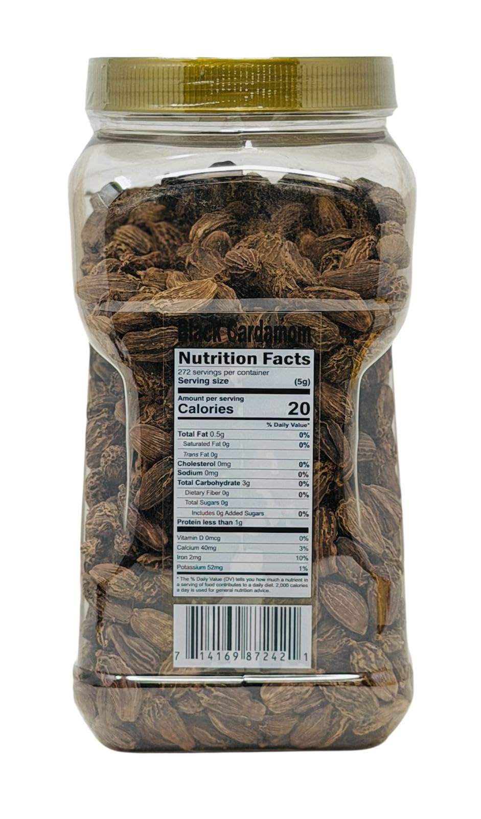 Desi Kitchen Black Cardamom (Kali Elaichi) - 3lb (48 oz) | Whole Pods | Premium Quality | Non-GMO | No Artificial Colors or Preservatives | Product