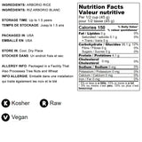 Food to Live Italian Arborio Rice, 5 Pounds - Short Grain White Rice, Superfino Grade, Vegan, Kosher, Bulk, Ideal for Creamy Risottos and Other Italian Dishes