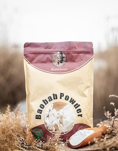 MamiAwa's Baobab Powder, 100% Natural, Gluten Free, Vegan, 14.1 oz (400g)