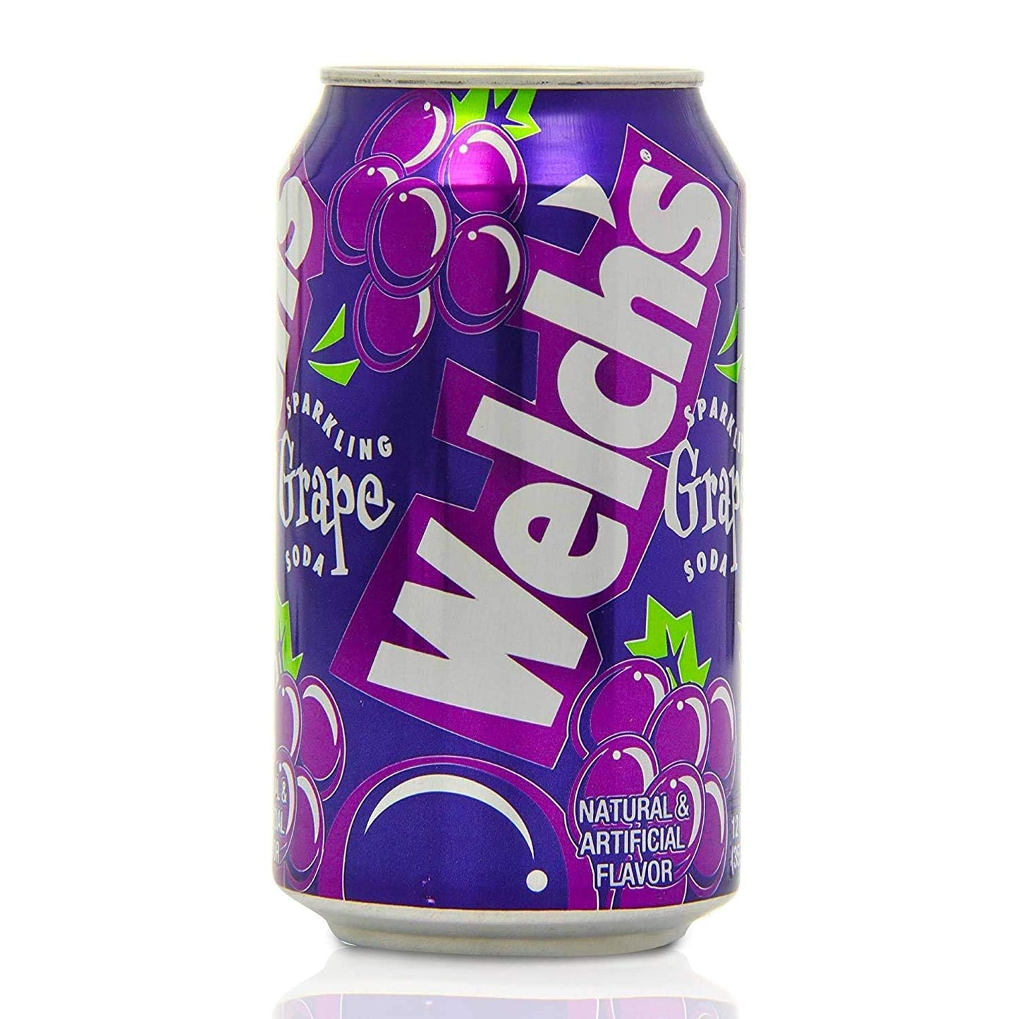 Welch’s Sparkling Grape Soda, 12 Fl Oz Cans (Pack of 6) | Bold Fruity Flavor | Carbonated Drink | Refreshing Sparkling Beverage | Made with Real Grape
