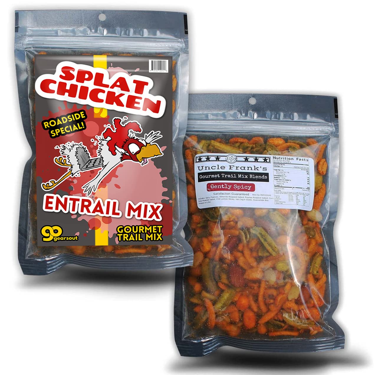 Splat Chicken Trail Mix - Gourmet Spicy Snack Blend - Weird White Elephant Gifts - Gag Christmas Gifts for Teens - Funny Trail Mix for Chicken Lovers