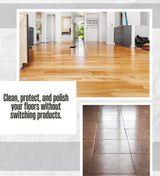 Mop & Glo Citrus Scent Floor Cleaner Liquid 32 oz Bundle with Microfiber Cloth - Citrus Scented Floor Cleaner for Wood and Hard Floors - Gift Set (2