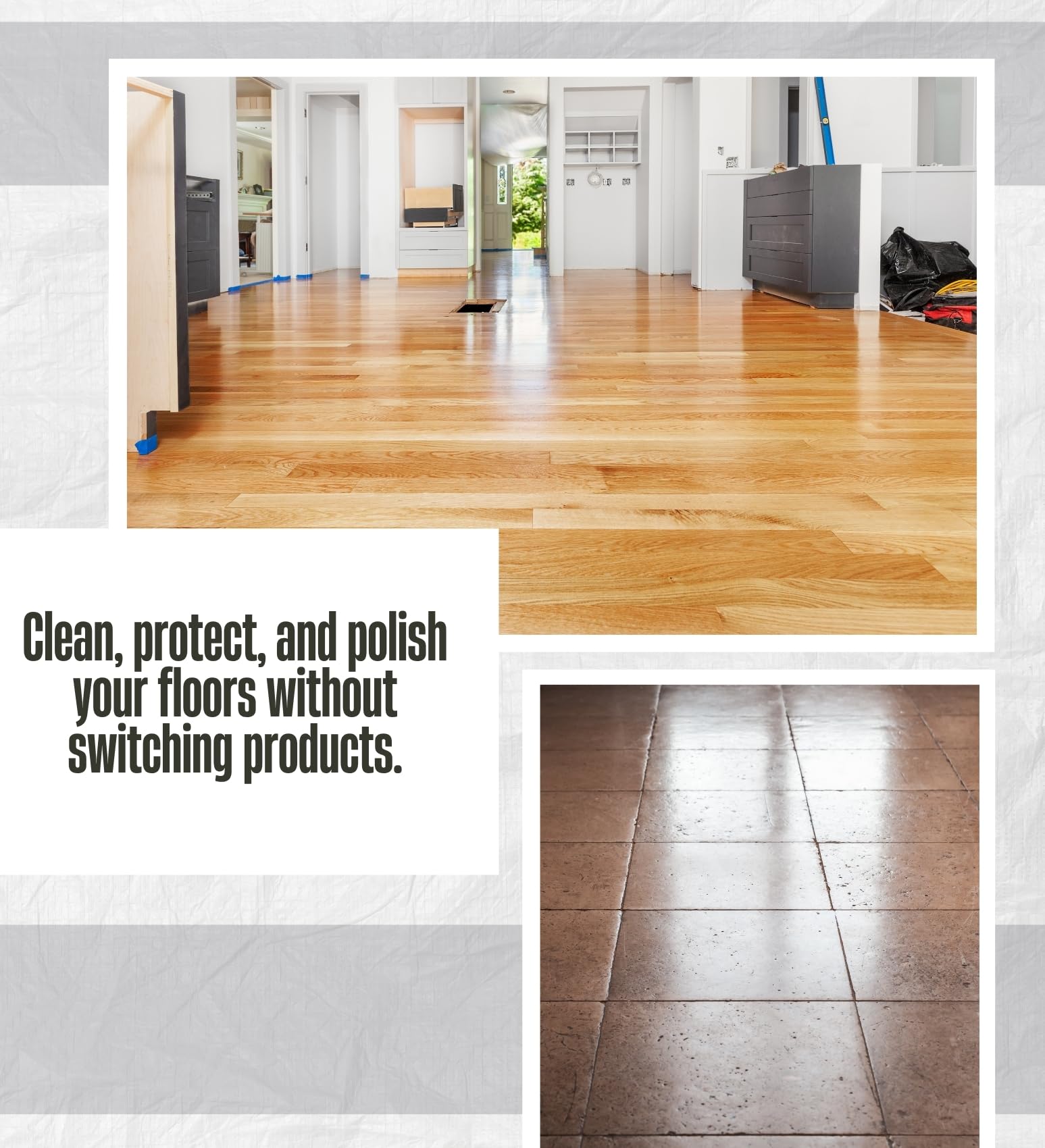 Mop & Glo Citrus Scent Floor Cleaner Liquid 32 oz Bundle with Microfiber Cloth - Citrus Scented Floor Cleaner for Wood and Hard Floors - Gift Set (2