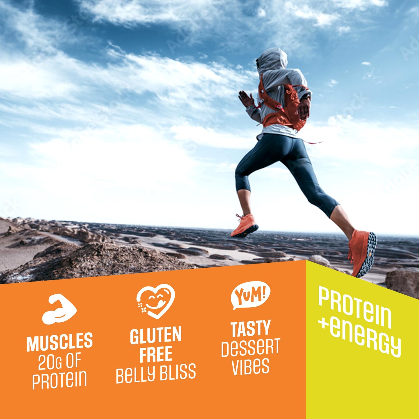 Lenny & Larry’s High Protein Bar - Peanut Caramel Vegan Protein Bars - 20g Plant-Based Protein, High Fiber Dessert - Gluten-Free Snack - Larger Bar