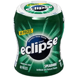 Wrigley Spearmint Big E Pack Eclipse Gum - Tray, 4 per pack -- 4 packs per case.