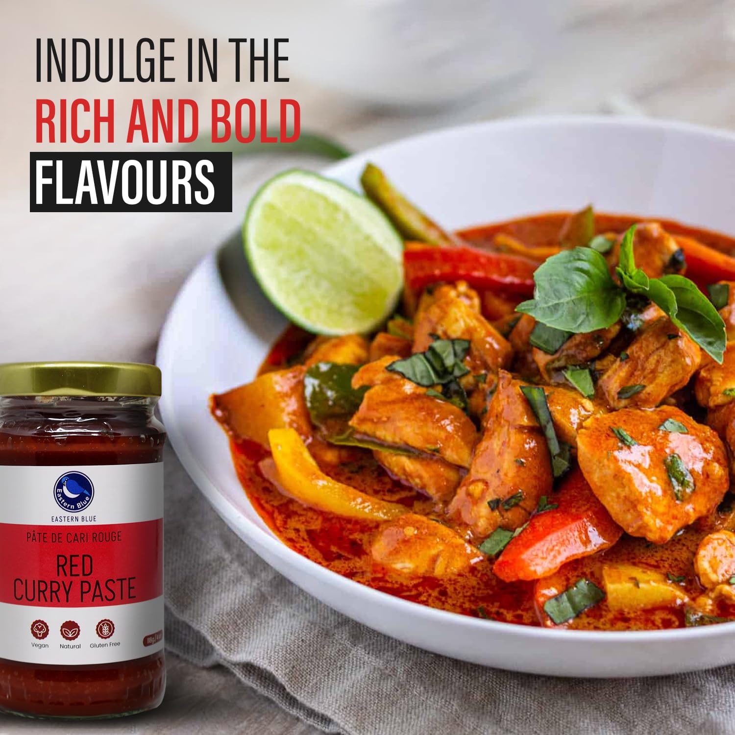 Vegan Thai Curry Paste Flavors - Pack of 4 Panang Curry Paste, Yellow Curry Paste, Green Curry, & Red Curry Paste Made With All Natural Ingredients |