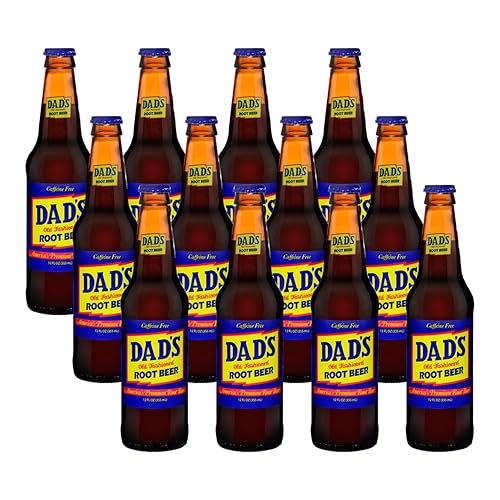 Dad's Old Fashioned Soda - 12 Glass Bottles (12 oz Each) - Premium Retro Soft Drink - Classic Root Beer Flavor - Vintage-Style Craft Soda