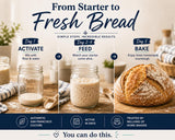 Cultures for Health San Francisco Sourdough Style Starter Culture | Homemade Artisan Bread | Heirloom, non-GMO | Live Culture Bread Mix | Easy
