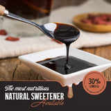Organic Medjool Date Syrup 14 Ounce (400g) - 100% Pure Jordan River Medjool Dates - Kosher by Pepperwood Organics