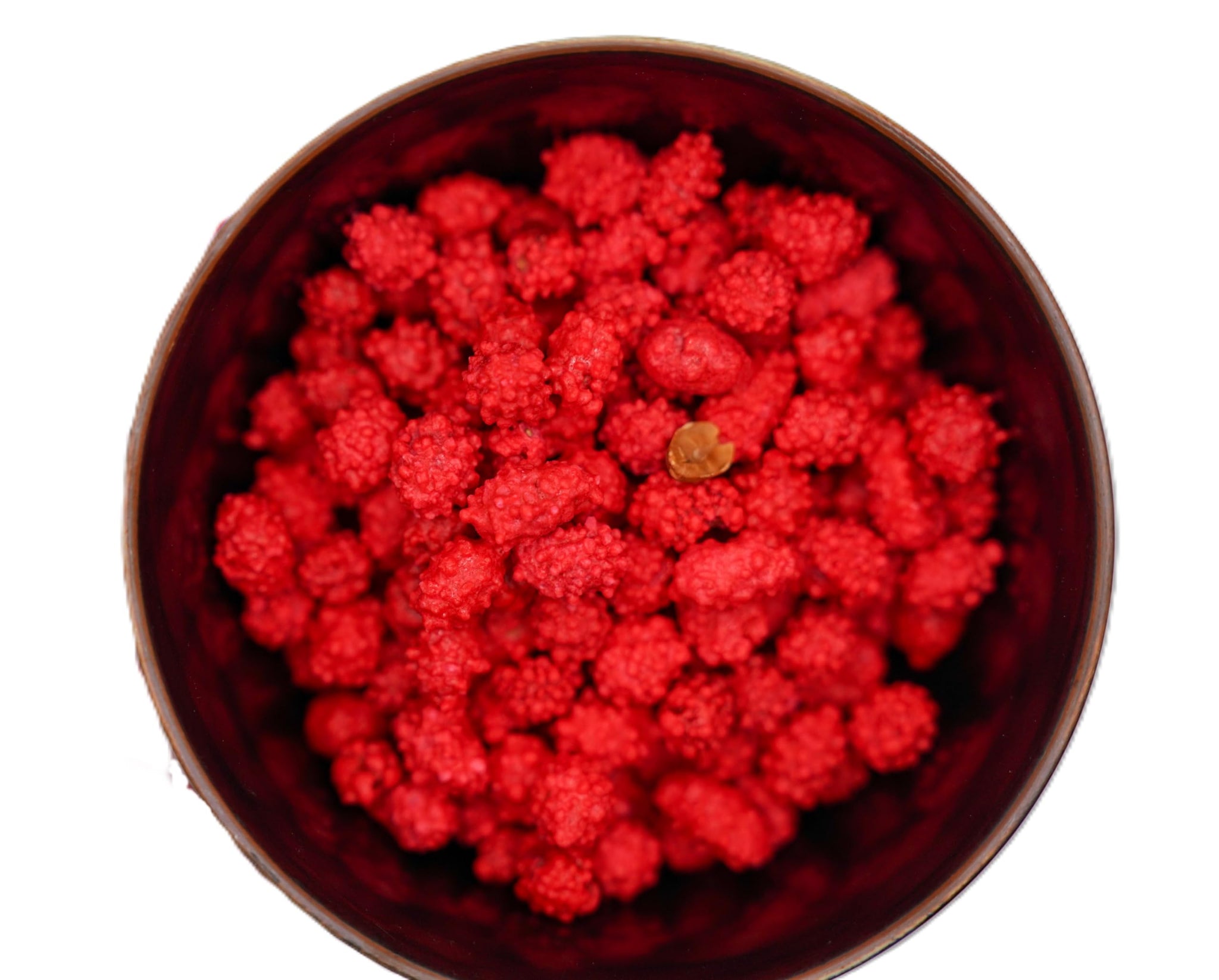 French Burnt Peanuts - 1.5 lbs of Fresh Gourmet Bright Red Candy Coated Roasted Crunchy Peanuts in Resealable Bag