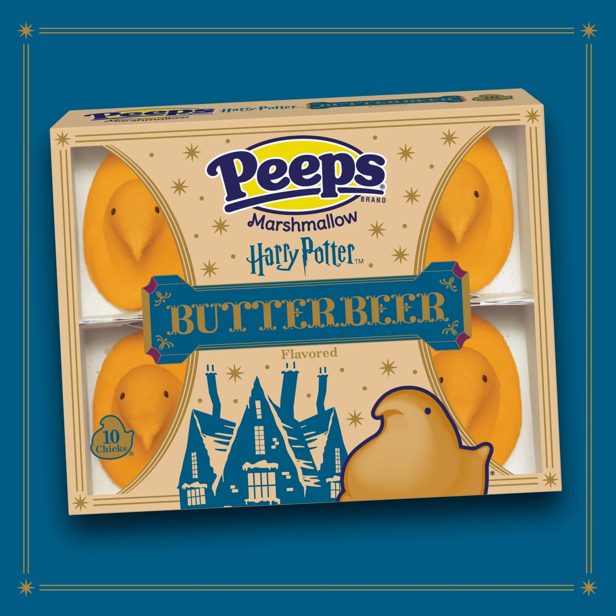 Harry Potter Butterbeer Flavored Marshmallow Peeps - 10 chicks