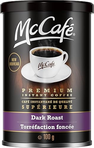 McCafe Premium Instant Coffee, Dark Roast, 100g/3.5 oz. Tin