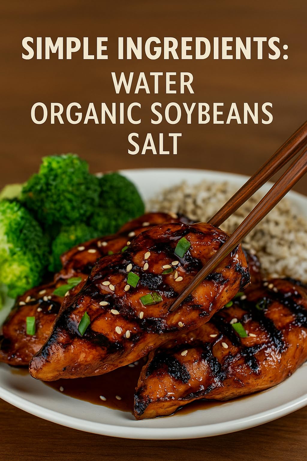 Weekend Foods Organic Tamari Soy Sauce - USDA Organic, Gluten-Free, Sugar-Free, Non-GMO, All-Natural - Bold Umami Flavor, No Wheat - 64.2 fl oz (1.9L)