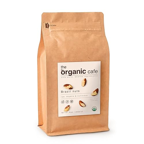 TOC Organic Brazil Nuts 1-lb (16oz) Premium | Whole, Raw, Unsalted, Non-GMO, Vegan, Kosher