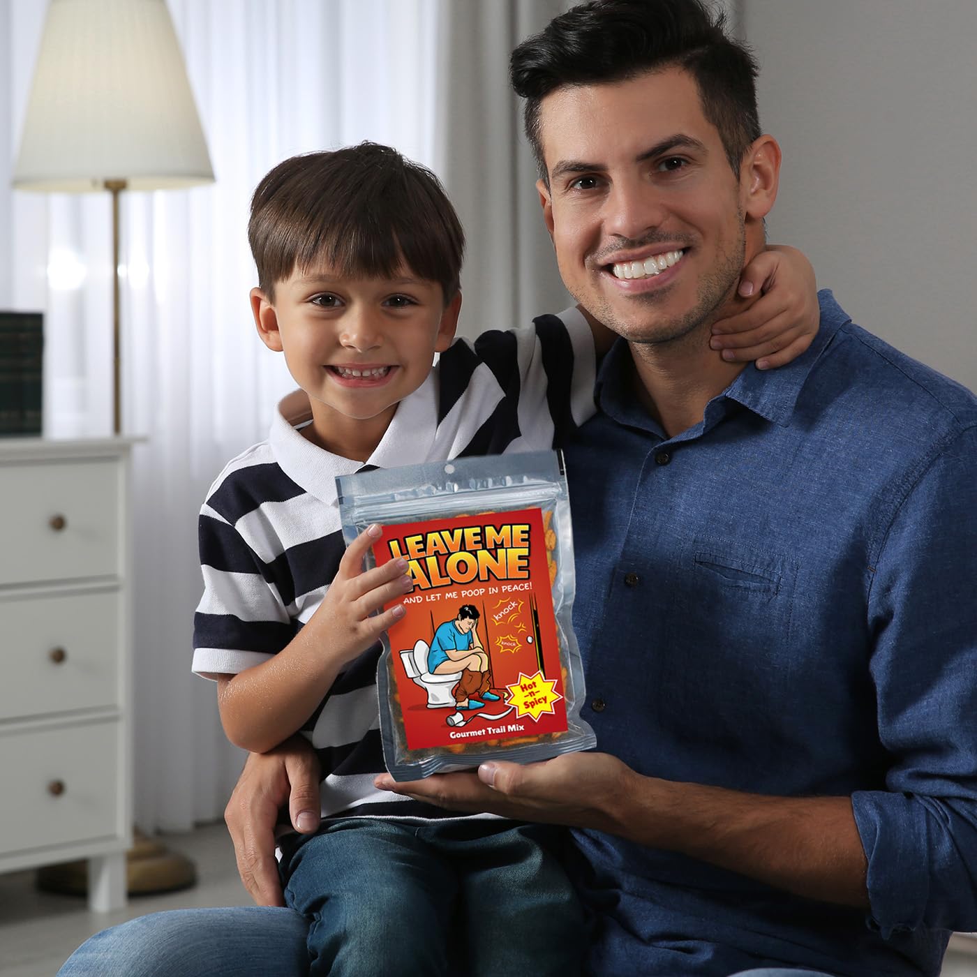 Leave Me Alone Trail Mix - Dad Gifts Poop in Peace Snack Mix Unique Funny Fathers Gifts Parenthood Snack Basket Ideas for Men