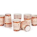 Gatherfun Thanksgiving Party Supplies Maple Leaves Disposable Paper Cups for Thanksgiving Dinner Party Fall Party Decorations, 9OZ 20 Pack