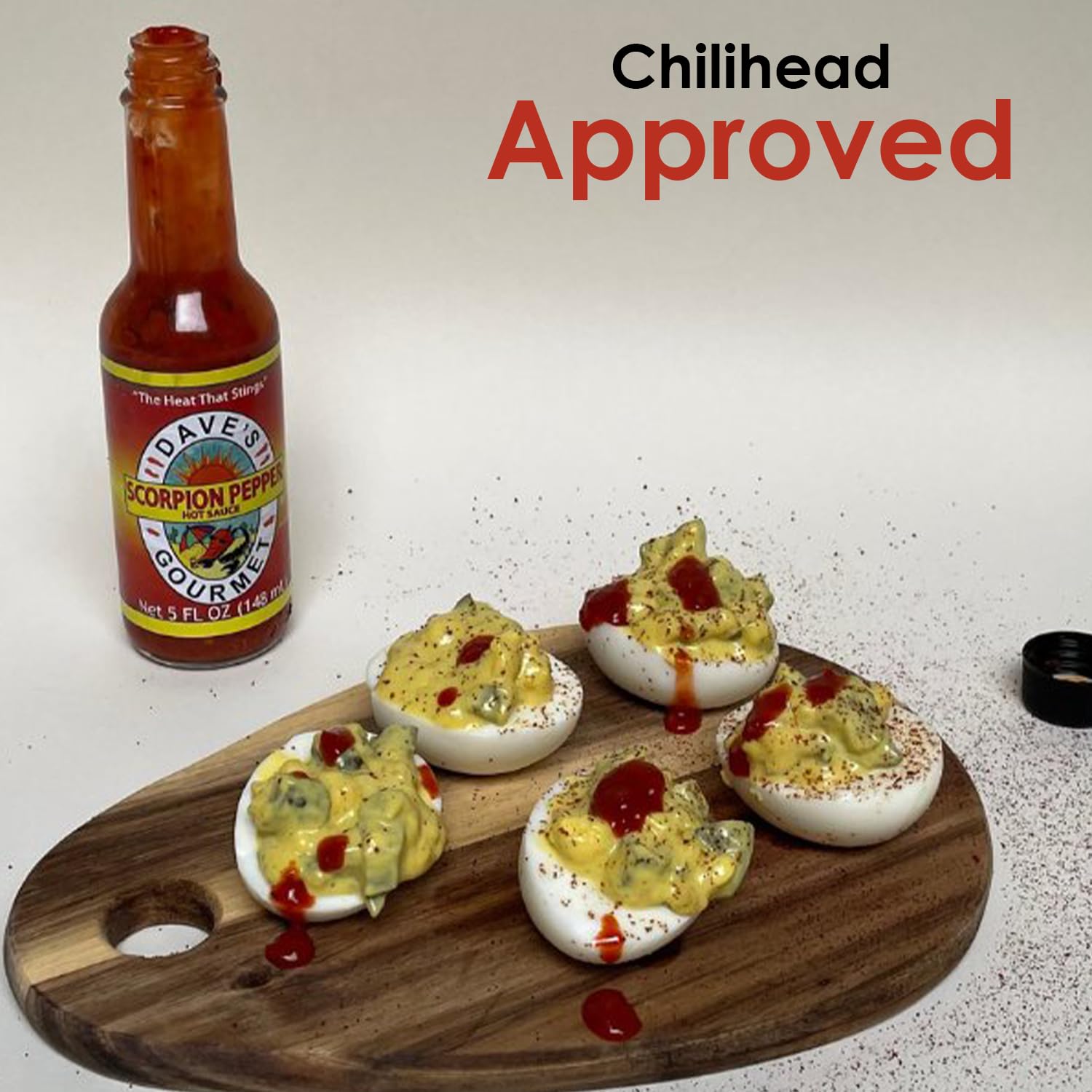 Dave's Gourmet Scorpion Pepper Hot Sauce - Extract-Free Insanely Hot Flavor - Hot Sauce for Burgers, Stews, Tacos, Pizza & More - Spicy Gluten-Free