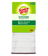 Scotch-Brite Kitchen Cloth, 2 Cloths/Pack, 12 Packs per Case (24 Cloths Total)