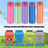 Small Trash Bags 2.6-6 Gallon Thicken Drawstring Trash Bags 4 Gallon Extra Strong Small Garbage Bags Unscented Wastebasket Liners Bags